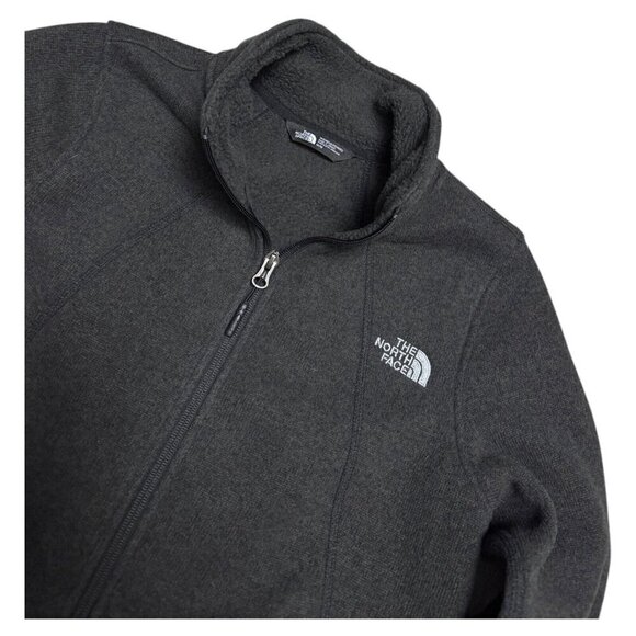 THE NORTH FACE FLEECE Grey Outdoor Designer Spring Fall Jacket Womens Medium - Picture 3 of 5